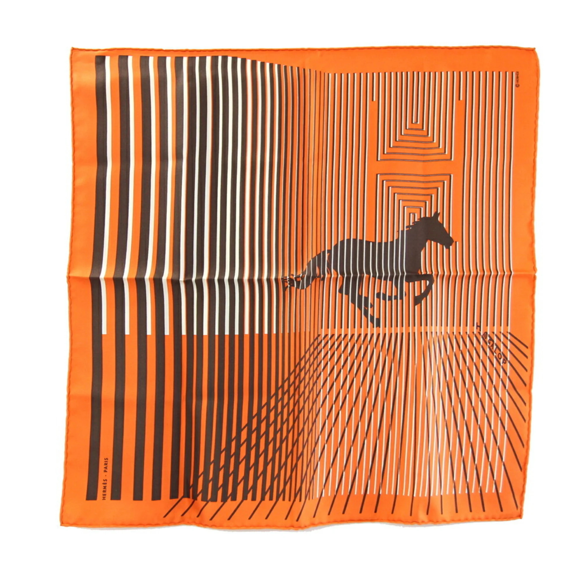 Hermes Authentic Orange Silk Scarf Hermes Authentic Orange Silk Scarf
